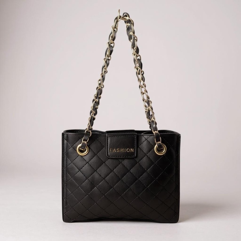 Fashion Mini Black Square Shoulder Strap Purse 26" Drop NWOT